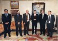Director de Euskaltzaindia con el Lehendakari Juan José Ibarretxe, Lehendakaritzan, en Gasteiz